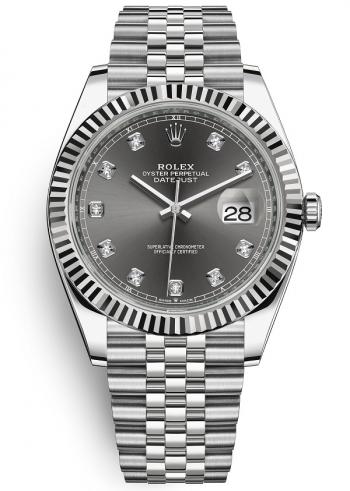 Đồng hồ Rolex 126334-0006 Datejust 41 mặt Rhodium